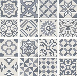 Декор Antigua Dec Azul 20X20 купить в интернет магазине Artisan.ru