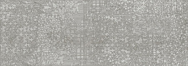 Керамическая плитка Trevi Decor Grey Ornato 25.1x70.9 587672002 купить в интернет магазине Artisan.ru