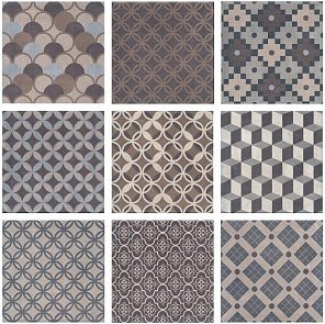 Керамогранит Карнаби-стрит орнамент 20x20 SG1577N купить в интернет магазине Artisan.ru