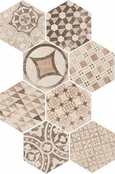 Керамогранит 22098 Equipe Hexatile Cement 17.5x20