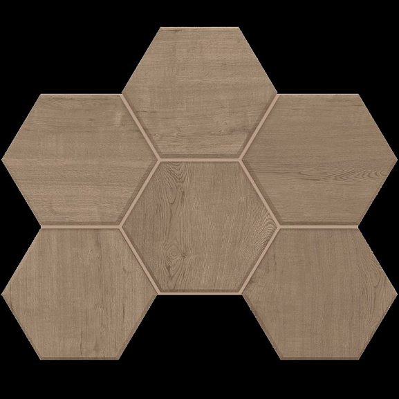 Керамогранит Мозаика Mosaic/CW03_NR/25x28.5/Hexagon Estima Classic Wood 25x28.5
