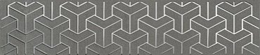 Керамическая плитка Ломбардиа серый темный 25x5.4 AD/C569/6399 купить в интернет магазине Artisan.ru