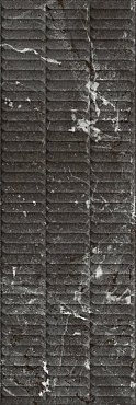 KM3090B0170R Тубкаль чёрный глянцевый структура обрезной 30x89,5x1,05 керамическая плитка купить в интернет магазине Artisan.ru