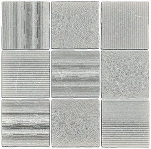 Керамогранит Gea Carved Grey 12.1X12.1 См купить в интернет магазине Artisan.ru