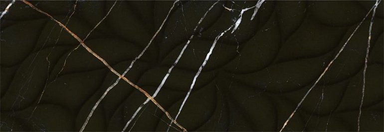 Керамическая плитка 508171101 Eletto Ceramica Black&Gold 24.2x70
