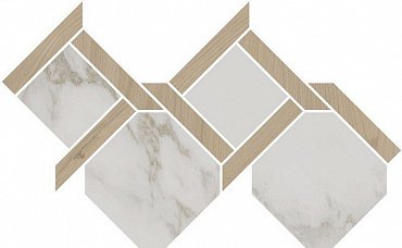 ID169 Монте Тиберио наборный лаппатированный 48x29,5x0,9 керам.декор купить в интернет магазине Artisan.ru