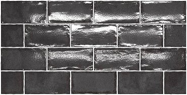 Керамическая плитка Altea Black 7,5X15 купить в интернет магазине Artisan.ru
