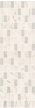 Керамическая плитка Театро беж светлый мозаичный 25x75 MM12142 купить в интернет магазине Artisan.ru