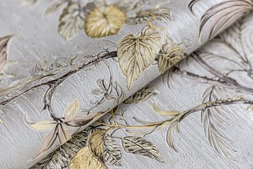 Обои виниловые Оранжерея мотив, серый купить в интернет магазине Artisan.ru