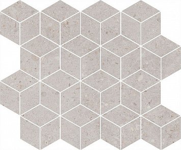 T017/14053 Риккарди мозаичный серый светлый матовый 45x37,5x1 керам.декор купить в интернет магазине Artisan.ru