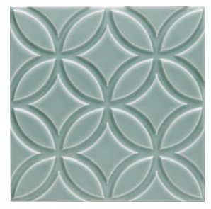 Керамическая плитка Liso Botanical Sea Green 15 X 15 купить в интернет магазине Artisan.ru