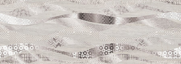 Керамическая плитка Trevi Decor Grey Onda 25.1x70.9 587672001 купить в интернет магазине Artisan.ru