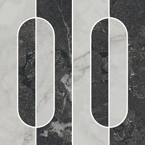 KMD2HID013GR Тубкаль наборный матовый обрезной 30x30x0,9 декор купить в интернет магазине Artisan.ru