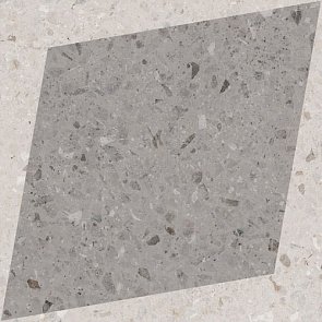 Керамогранит Natural Drops Rhombus Decor Grey 18.5X18.5 См купить в интернет магазине Artisan.ru
