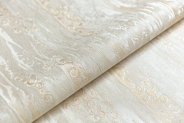 Обои виниловые Виньетки мотив, серо-желтый купить в интернет магазине Artisan.ru