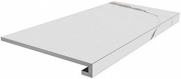 SG849990R\GCF Ступень клееная Монте Тиберио белый матовый 33x80x0,9 купить в интернет магазине Artisan.ru