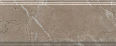 BDA027R Серенада бежевый тёмный глянцевый обрезной 30x12x1,3 керам.бордюр купить в интернет магазине Artisan.ru