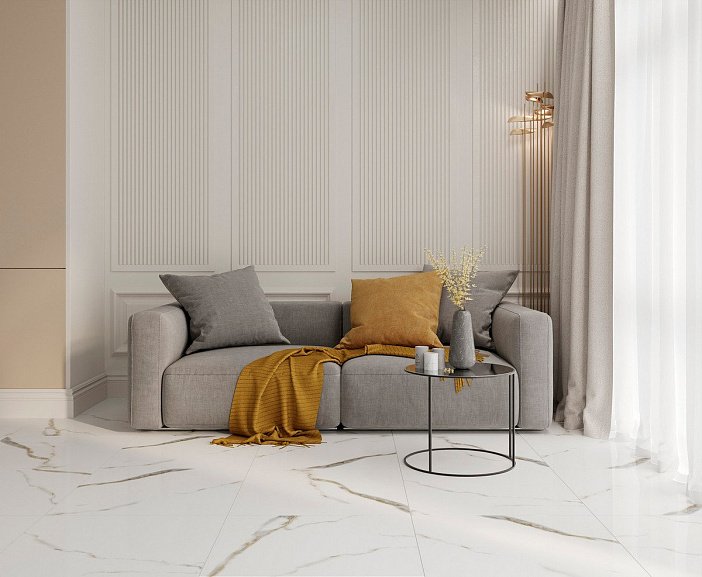 Golden White Statuario Laparet – Керамогранит и плитка в каталоге Артисан